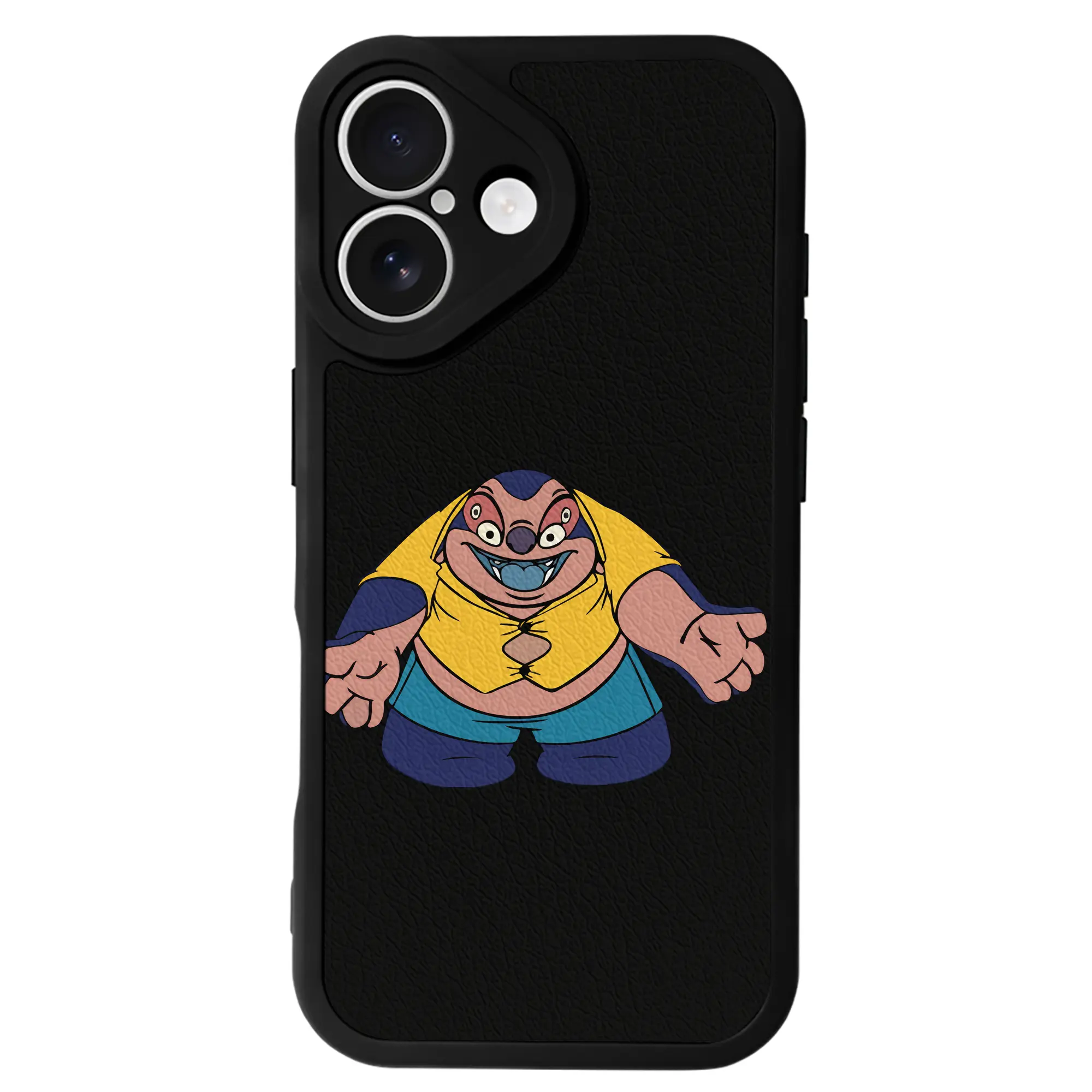 リロ＆スティッチ グッズ ジャンバ博士 - IPhone 16シリーズ対応 ・ シリコンスマホケース ・ レザー調 ・ 高精度フィット ・ 耐衝撃 ・ ワイヤレス充電対応 ・ 精密カット